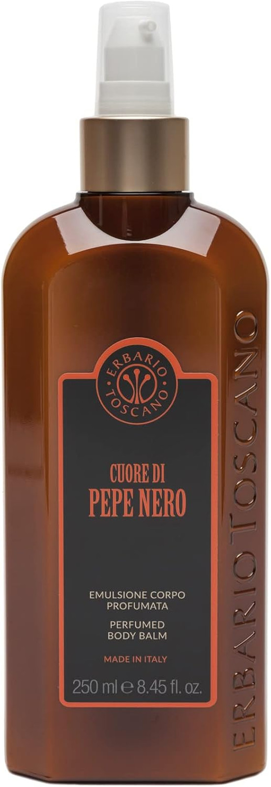 , Emulsione Corpo Profumata, Pepe Nero, 250Ml - Azione Restitutiva E Ultra-Rigen