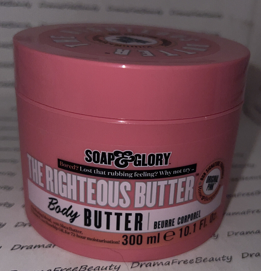Soap & Glory THE RIGHTEOUS BODY BUTTER Original Pink Rose Bergamot 10.1oz/300ml