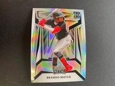 BRANDO MAYEA SILVER WAVE XRC BASE CARD #/189 LEAF METAL BASEBALL 2023 YANKEES