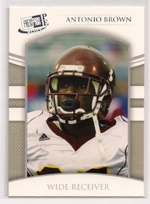 2010 ANTONIO BROWN PRESS ROOKIE PITTSBURGH STEELERS CENTRAL MICHIGAN CHIPPEWAS