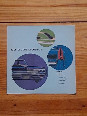 1963 GM Oldsmobile 98 Super Dynamic 88 Starfire F-85 Jetfire Sales Brochure