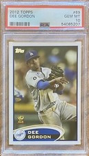 2012 Topps #69 DEE GORDON PSA 10 GEM MINT ~ All-Star Rookie Cup ~ POP 7!