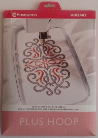Husqvarna Viking #1+ Orchidea, Rose, Iris, Scandinavia Embroidery Plus Hoop - Image 2 of 3