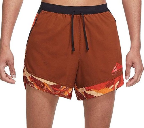 Nike Men's Dri-FIT 5" Brief-Lined Running Shorts Orange  DM4652-832
