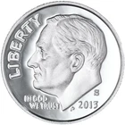 2013-S USA Roosevelt Silver Dime  - 10 Cents Coin UNC from Silver Proof Set
