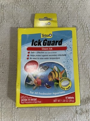 Tetra Ick Guard  8 Fizz Tablets Treats Up To 80 Gallon Freshwater Aquarium New