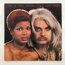 LEON RUSSELL SIGNED AUTOGRAPH ALBUM VINYL RECORD - MAKE LOVE TO THE MUSIC W/ JSA