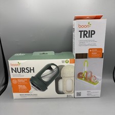 NEW Boon Nursh Trip Silicone Pouch Bottle, 3m 3 Bottles, 8 oz 236 ml