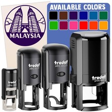Malaysia Petronas Twin Towers Country Self-Inking Rubber Stamp Crafting Planners