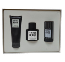 KENNETH COLE VINTAGE BLACK MEN 3.4 EDT SPRAY 3.4 AFTER SHAVE BALM  3.4 DEODORANT