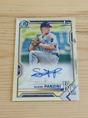 2021 Bowman Chrome Draft Shane Panzini 1st Prospect Autograph Auto #CDA-SP KC