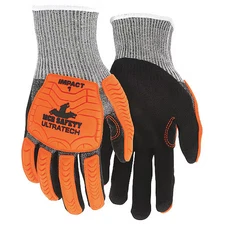 Mcr Safety Ut1952m Coated Gloves,  Cut Level A4 , Dipped , Foam Nitrile , Sandy