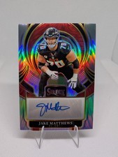 Panini 2025 Select Jake Matthews SIP-JMS Prizm Autograph Atlanta Falcons AU