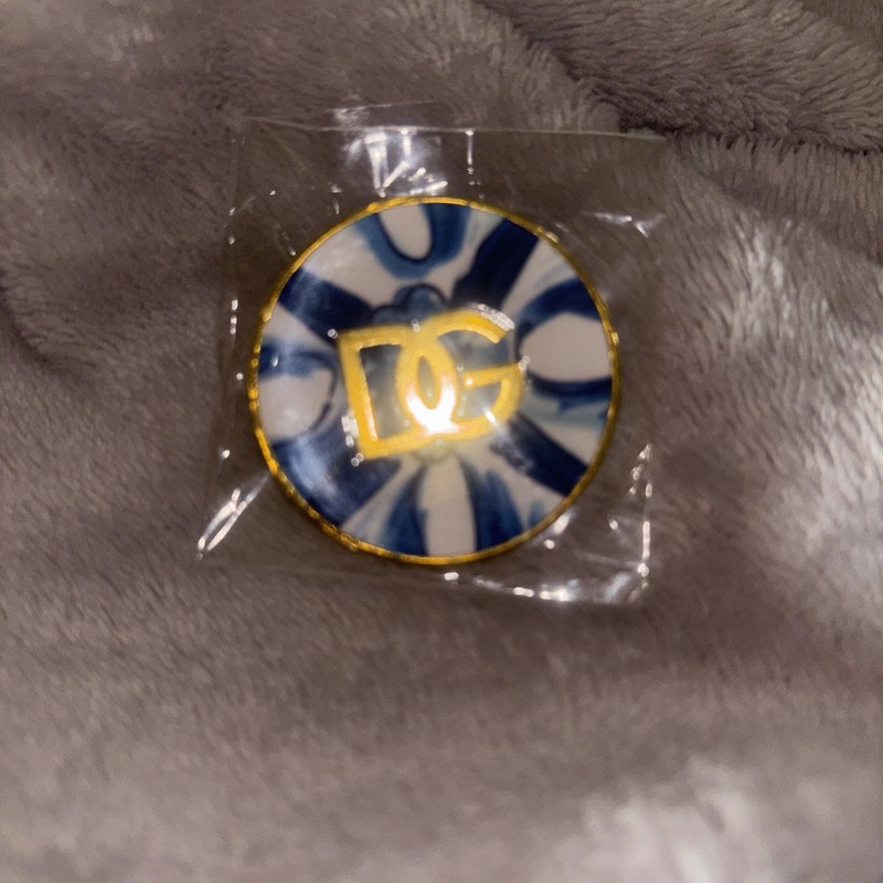 Dolce Gabbana Logo Button Pin Badge