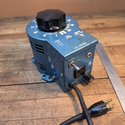 STACO Energy Variable Autotransformer Type 3PN1010 Input 120V Output 0-120/140V