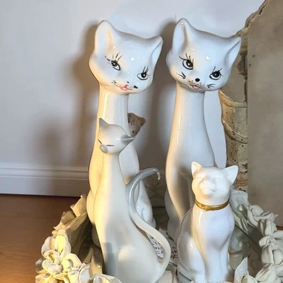 复古猫雕像| eBay