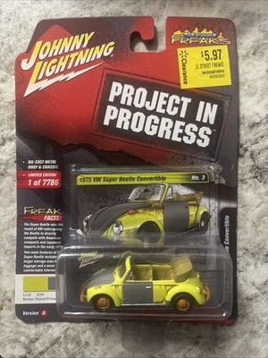 Johnny Lightning Project in Progress 1975 VW Super Beetle Convertible 1 of 7,786