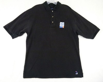 Vtg 2000s Port Authority Men's XL Black Polo Cotton Intel Inside Pentium 4 Rare