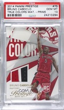 2014 Prestige True Colors Materials Prime 20/25 Bruno Caboclo PSA 10 GEM MT 3c7