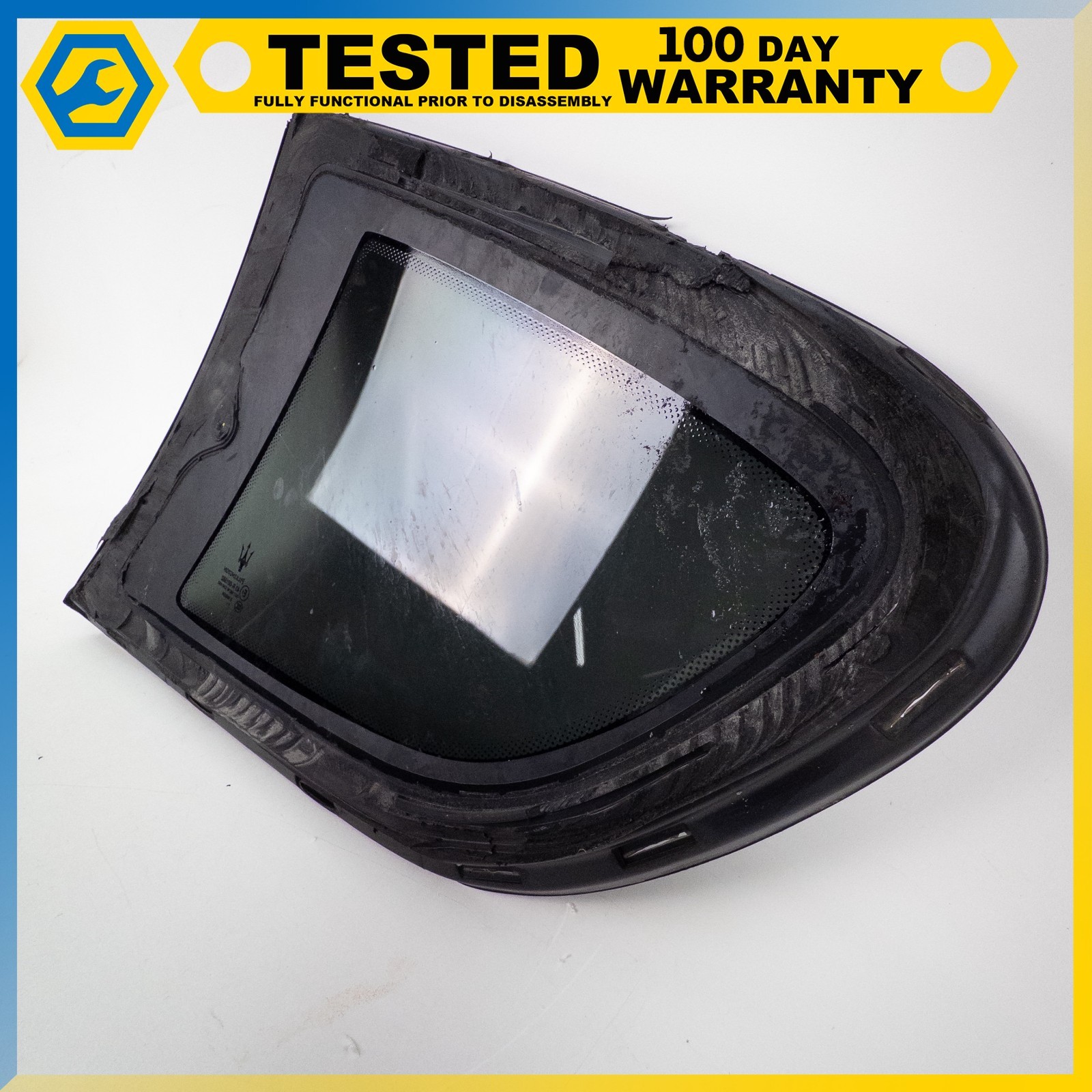 08-19 MASERATI GRANTURISMO COUPE REAR RIGHT SIDE WINDOW QUARTER GLASS OEM