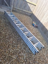 Abru Aluminum Triple Extension Ladder(Free Local Delivery) 2.57m shut - 6.35 Ext