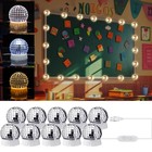 10 LED Disco String Lights Disco Reflective Mirror Ball Lights Decor with Dim...