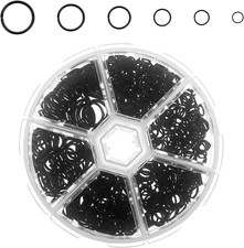 600Pcs Black Jump Rings for Jewelry Making Repair Assorted Sizes 4-10mm Connecto