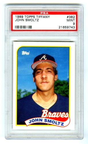 John Smoltz #382 card from 1989 Topps Tiffany
