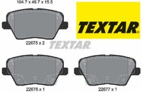 Textar 2267501 Bremsbelagsatz FüR Scheibenbremse Bremsbelagsatz
