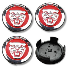 Mozzo copricerchio centrale in lega x4 per Jaguar rosso 58mm XE tipo S