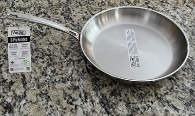 Viking Cookware 3-Ply Stainless Steel 12 Inch Frying Pan Skillet NWT