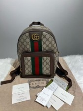 Authentic Gucci Ophidia GG Supreme Backpack Beige Canvas Italy