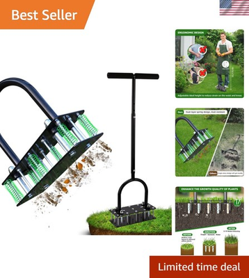 #ad Lawn Aerator Automatic Dirt and Leaf Clean Design Heavy Duty Manual Lawn Ae... $86.03