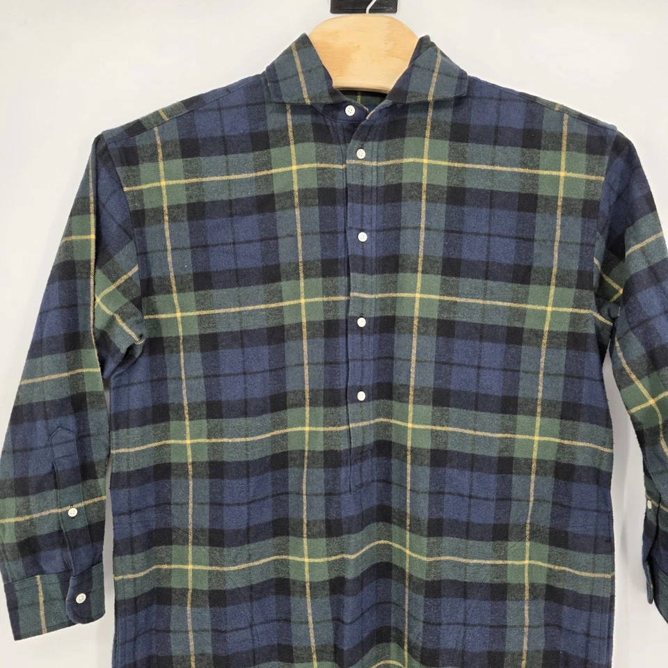 NUEVO SIN ETIQUETAS POLO RALPH LAUREN Flecos MUJERES 12 CUADROS Algodón Vestido Camisa Fiesta de Navidad  Foto 3 de 4