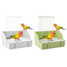 Automatic Parakeet Bath Pet Birds Fountain Shower for Conure Budgie Cockatiel