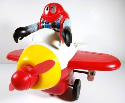    POPY GO!! ROBOCON GO-GO SERIES WIND-UP PLANE NO BOX RARE JAPAN GANBARE HTF