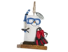 Twisted Anchor Smores Snorkeling Christmas Ornament - Durable Resin - Coastal 