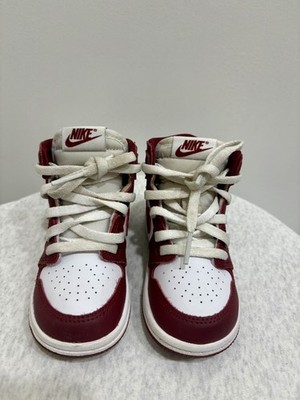 Jordan 1 Retro High Og TD INFANT 7C Toddler's Artisanal Team Red