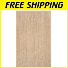 Farmhouse Style Seagrass Area Rug - 2x3 Beige