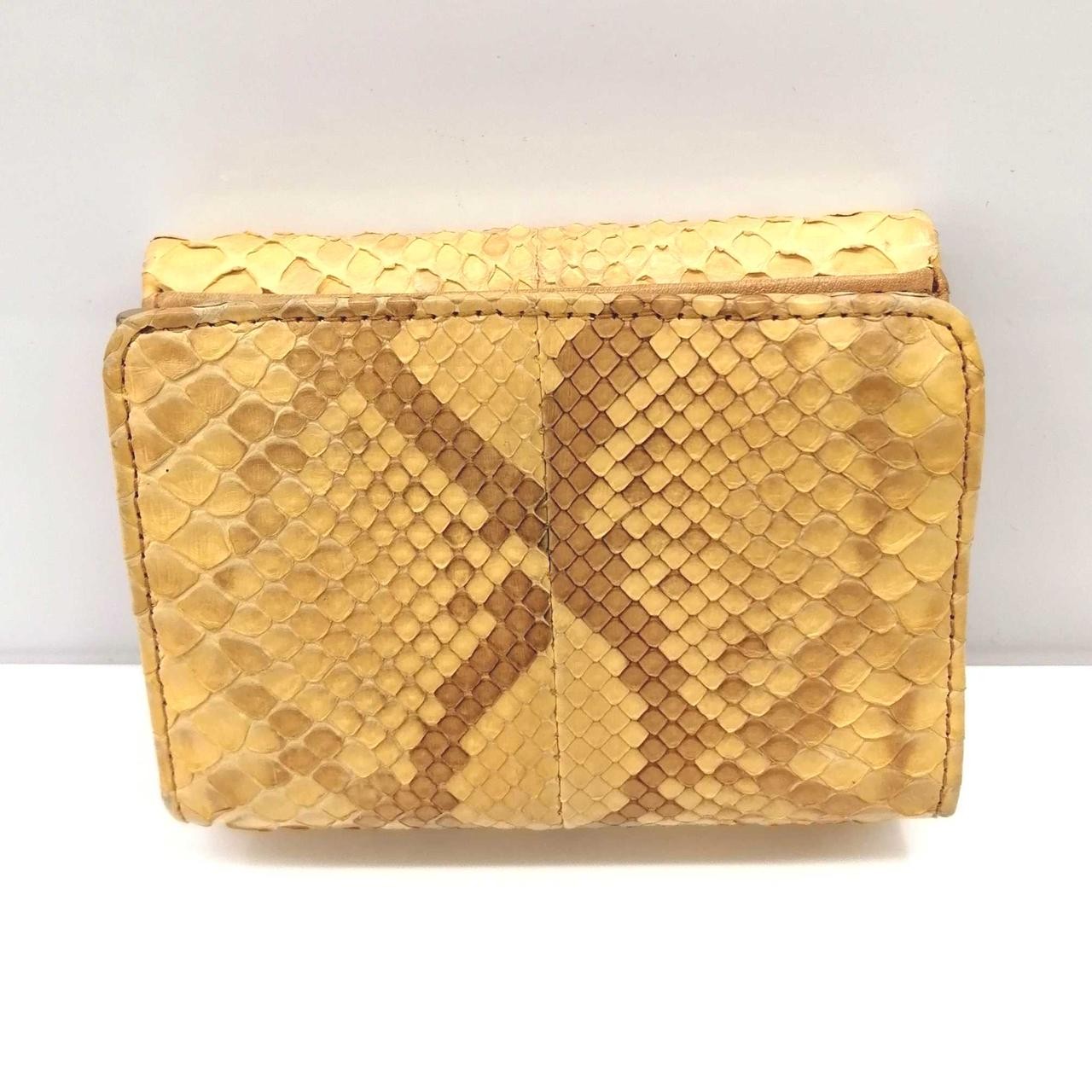 Compact Wallet Python Leather Genten K1U33 - image 3