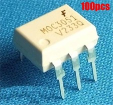100Pcs Optocoupler MOC3051 Fsc Triac-Out 6-Dip Ic New kg
