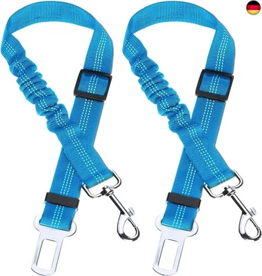 THIREI Auto Sicherheitsgurt, Hunde Sicherheitsgurt 2 Stück, Hundegurt fürs Auto, S