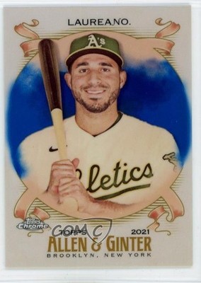 2021 Topps Allen & Ginter Chrome Blue Refractor /150 Ramon Laureano #55 0m0