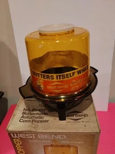 West Bend Popcorn Popper Machine ButterMatic Electric 4 Qt Automatic Corn Popper