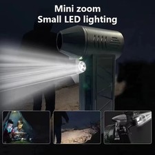 Compressed Air Duster 180000RPM Cordless Mini Turbo Fan, 3-Speed Vacuum