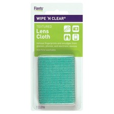 Wipe'N Clear Blue Microfiber Lens Cleaning Cloth   Streak-Free Shine, Pack of 1