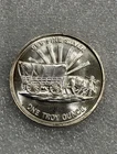 Vintage 1 oz .999 Silver Round ~ Prospector / Covered Wagon ~ Amazing Hi Relief