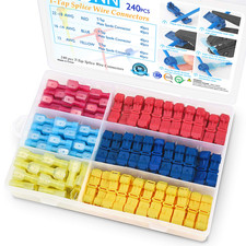 240PCS T-Tap Wire Connectors, Self-Stripping Quick Splice Electrical Wir
