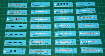 Jütland Variantenzähler, für Avalon Hill, 28 neue Zähler.+ 4 neue Schlachten