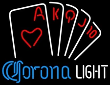 10" Vivid LED Poker Series Game Light Neon Sign Lamp Decor Man Cave Beer LJ